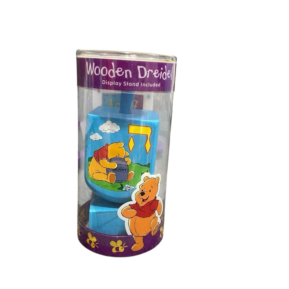Disney Winnie The Pooh Wooden Hanukkah Dreidel Chanukah New